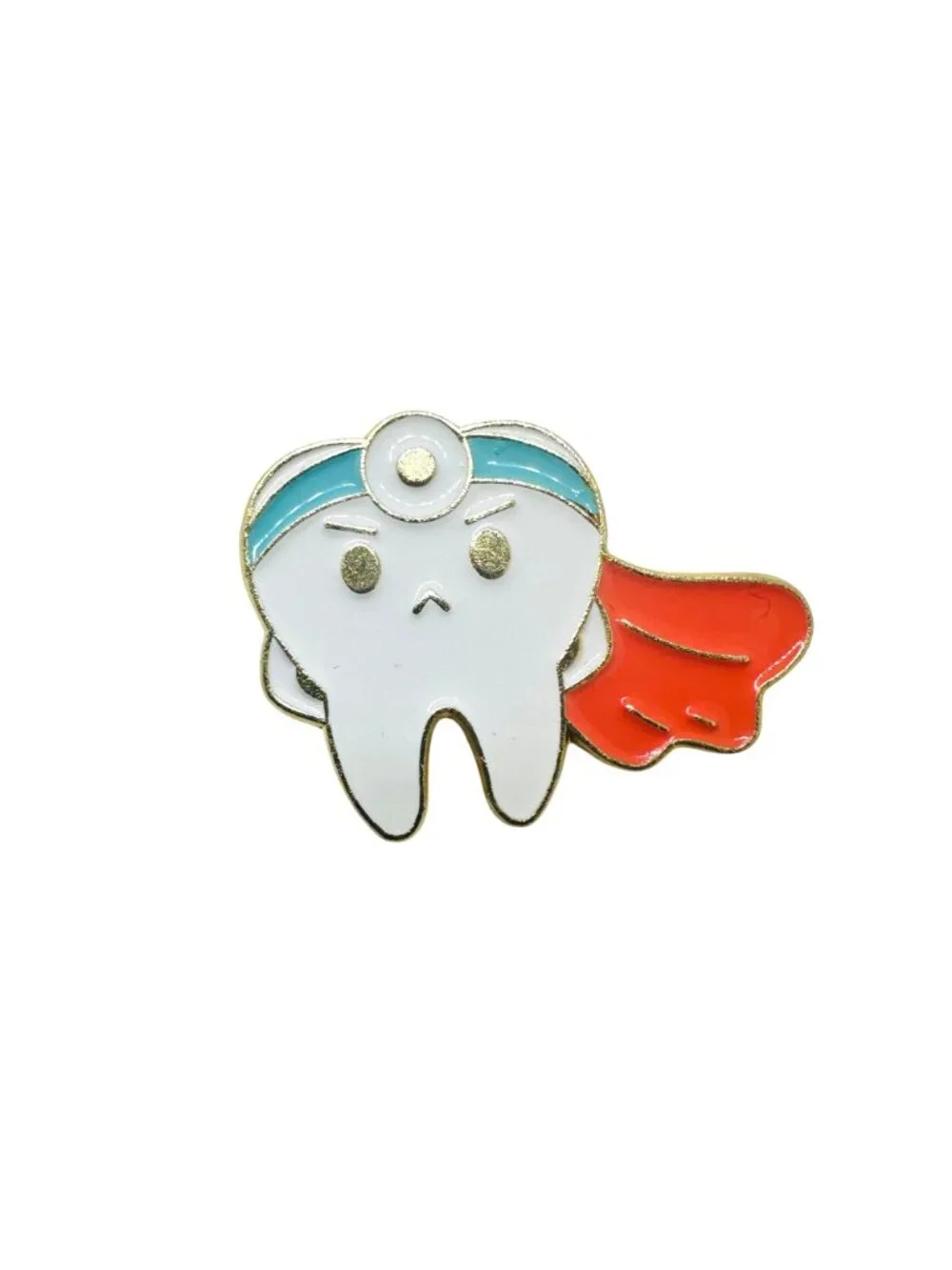 ⭐Superhero Dentist Tooth Enamel Pin Badge Tooth Dental Health Dentist Badge Oz⭐